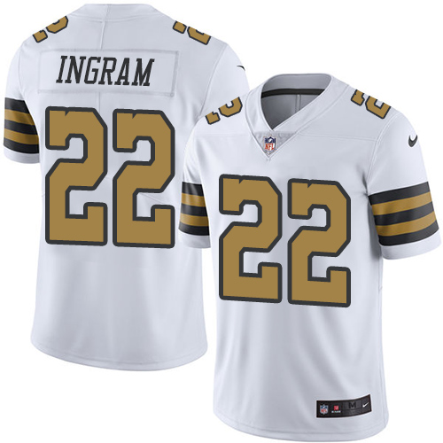 Youth Limited Mark Ingram Nike Jersey White - #22 Rush NFL New Orleans Saints